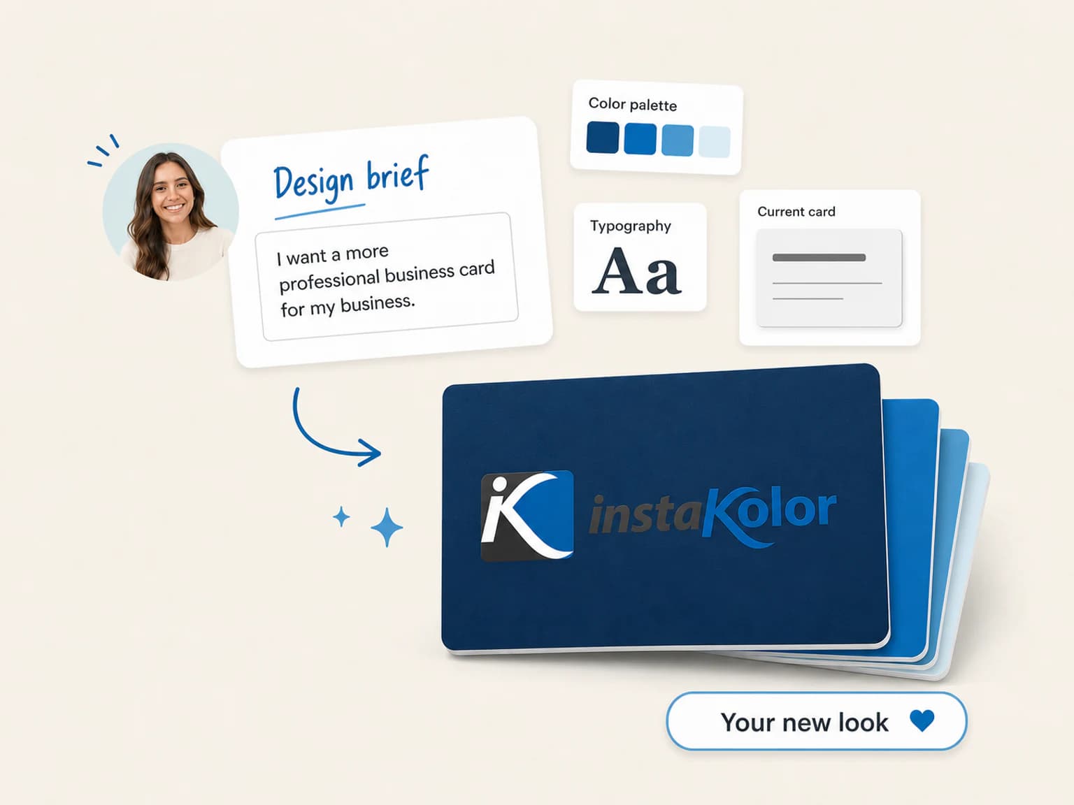 Design brief moving into a finished InstaKolor visual concept